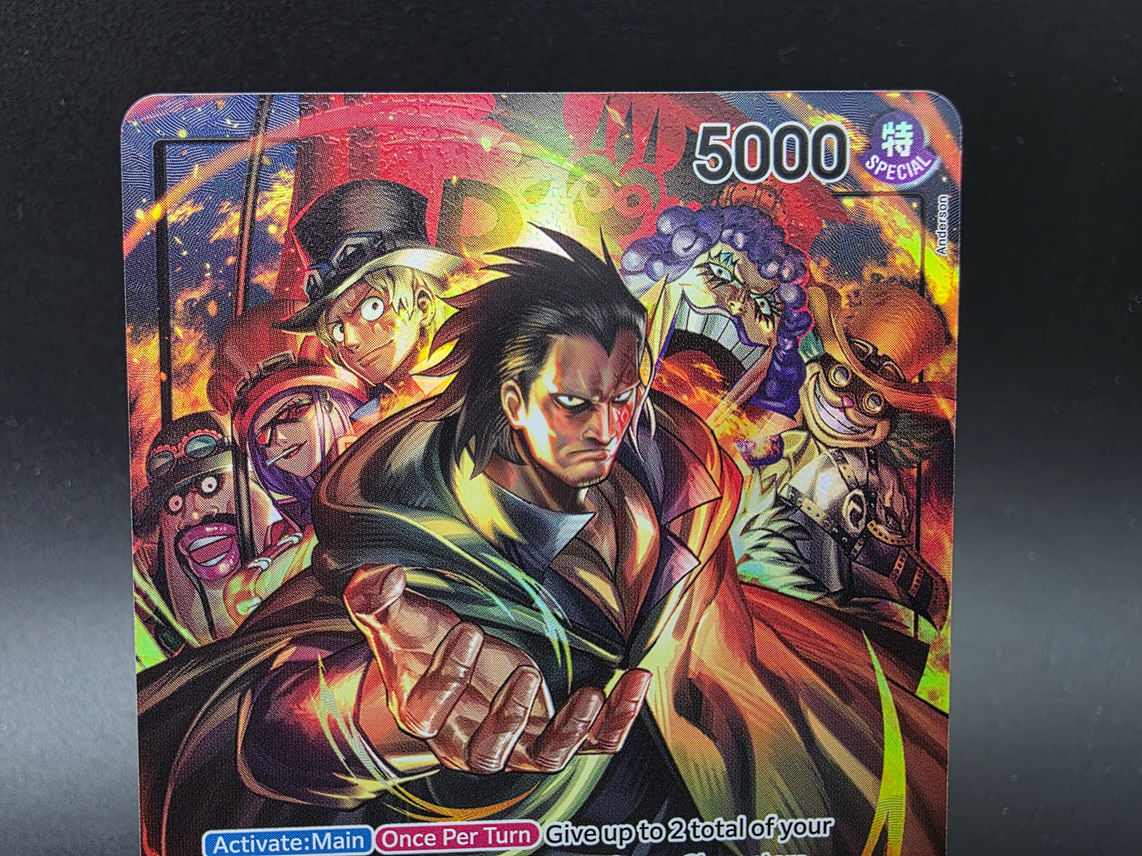 OP07-001 Money D. Dragon Leader V2 Alternative Art One Piece TCG ENG
