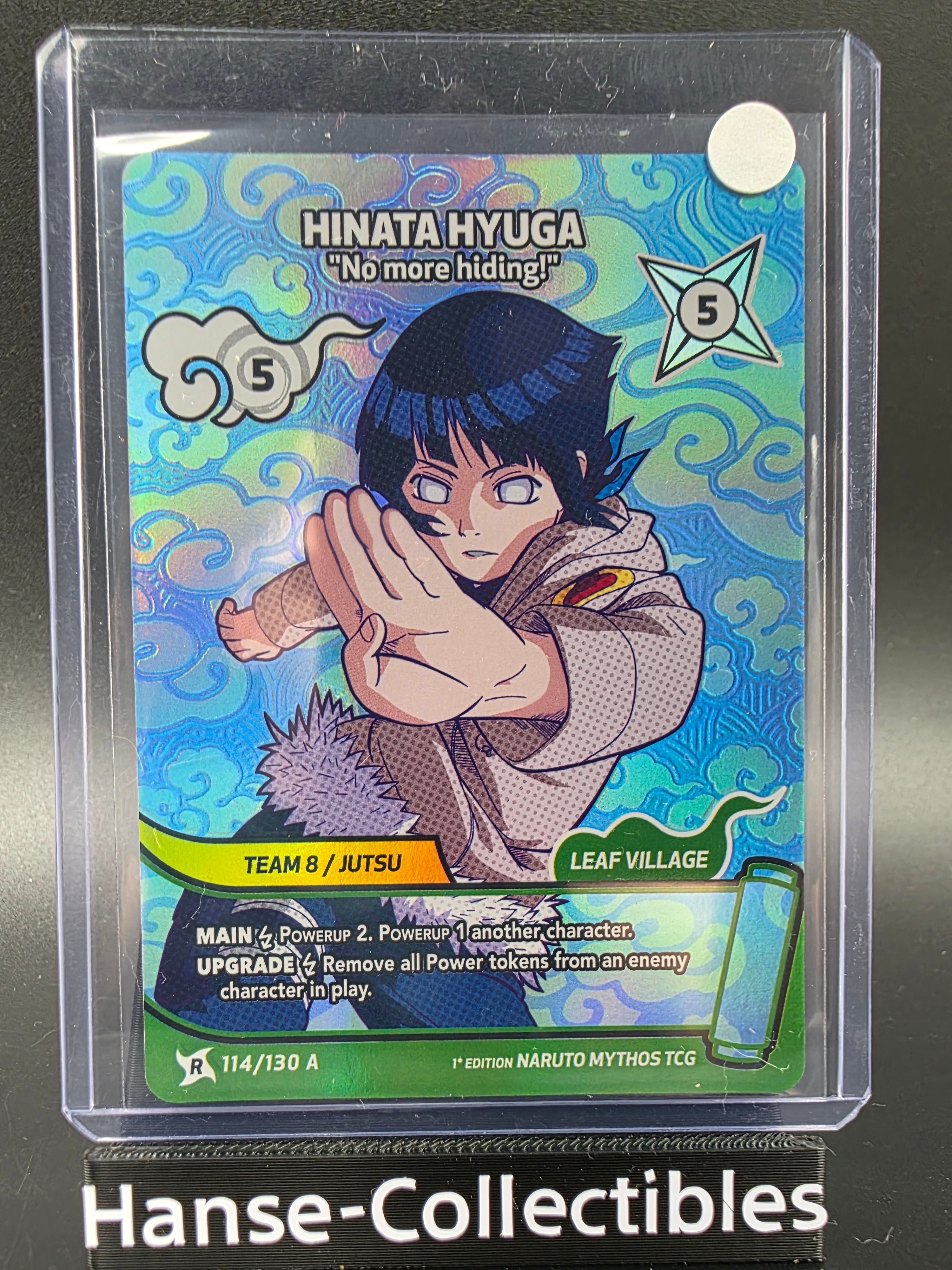 114/130A Hinata Hyuga Rare Alternative Art - Naruto Mythos TCG ENG 1st Edition
