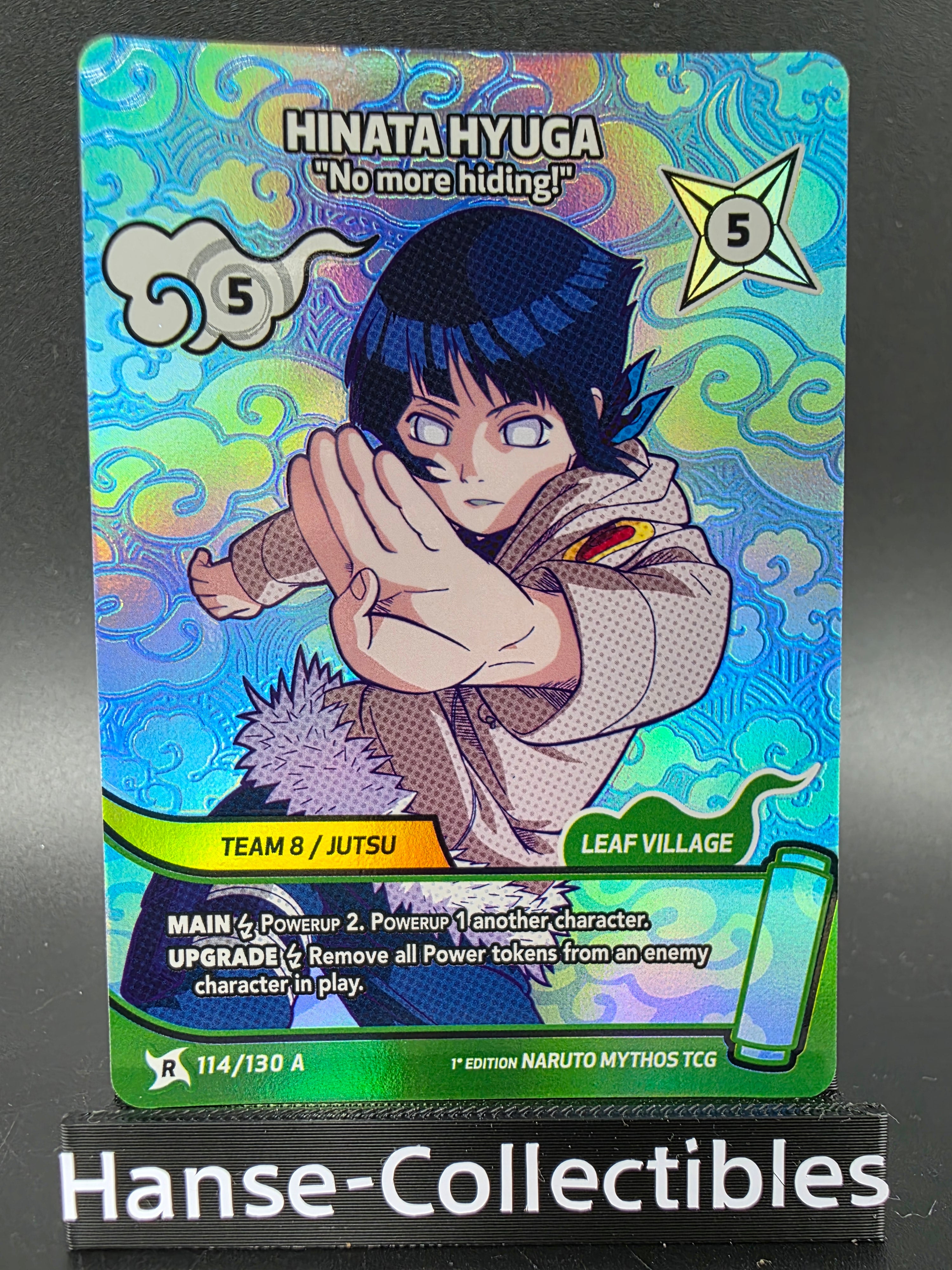 114/130A Hinata Hyuga Rare Alternative Art - Naruto Mythos TCG ENG 1st Edition