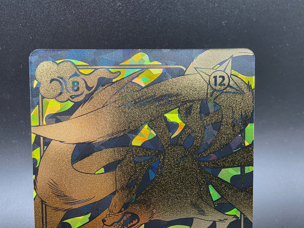 134/130 Secret Rare Nine-Tailed Fox - Naruto Mythos TCG ENG 1st Edition