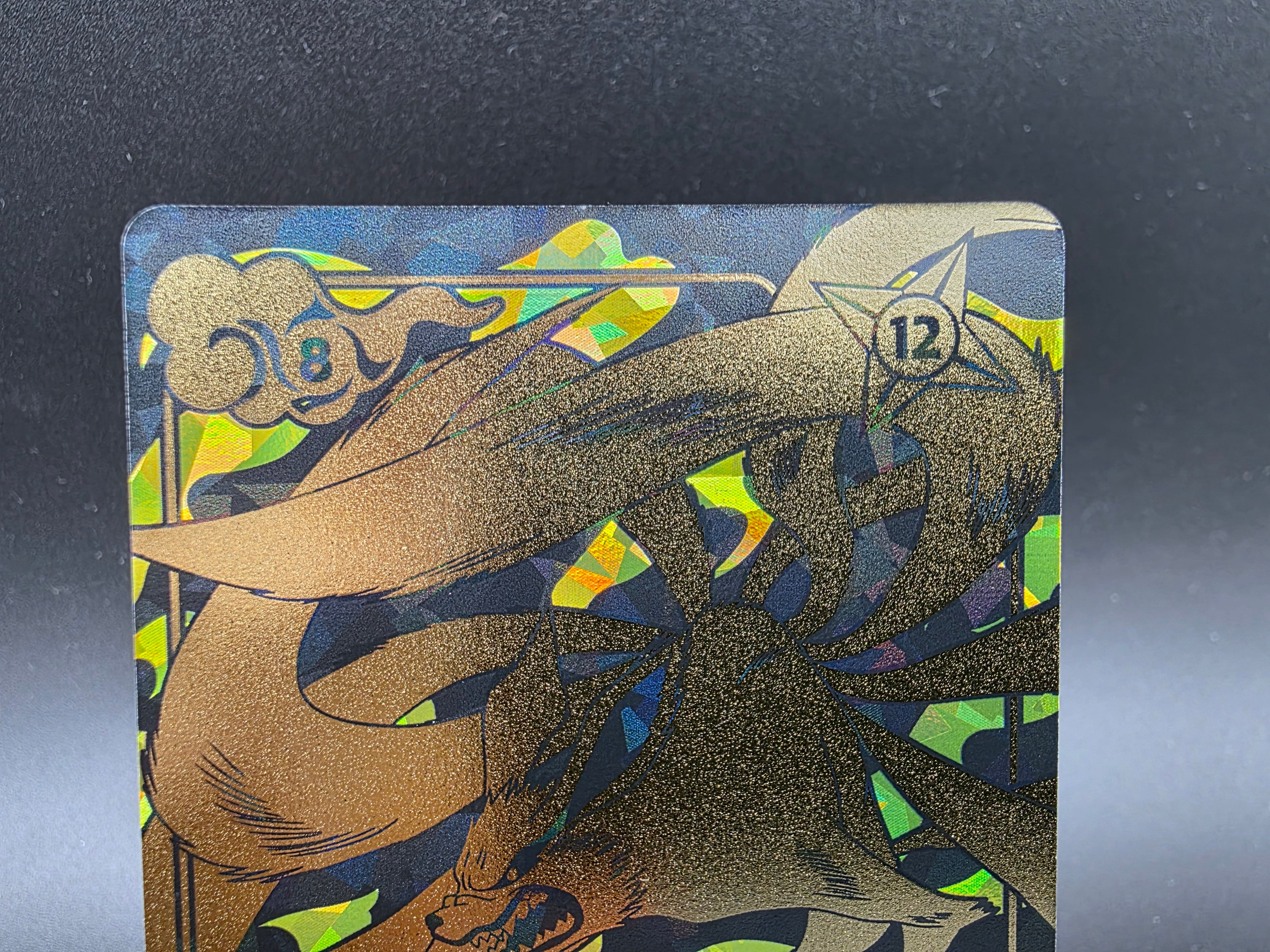 134/130 Secret Rare Nine-Tailed Fox - Naruto Mythos TCG ENG 1st Edition