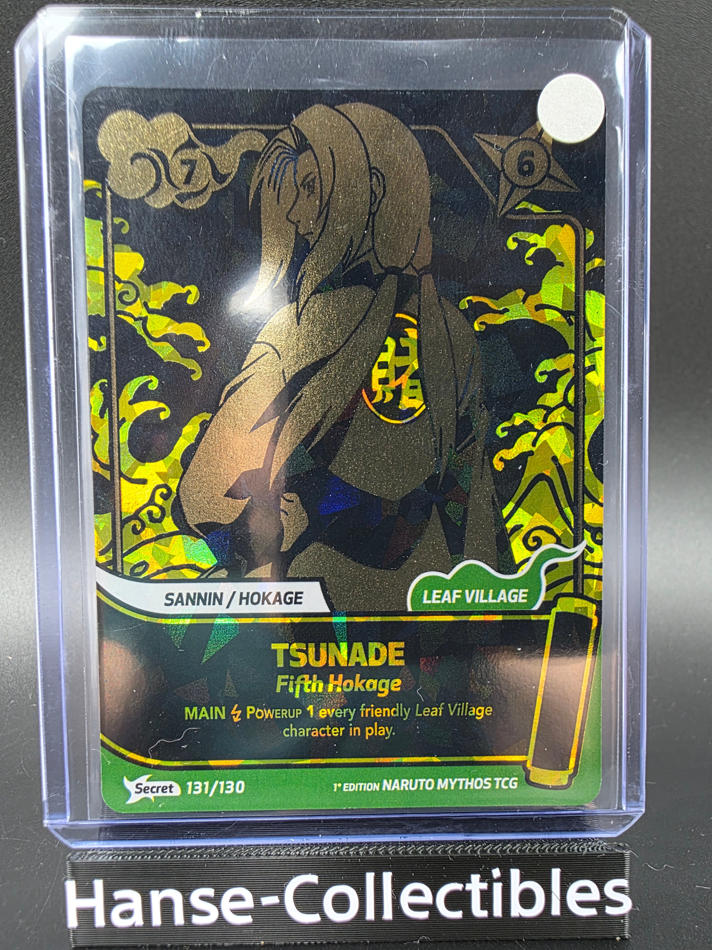 131/130 Secret Rare Tsunade - Naruto Mythos TCG ENG 1st Edition