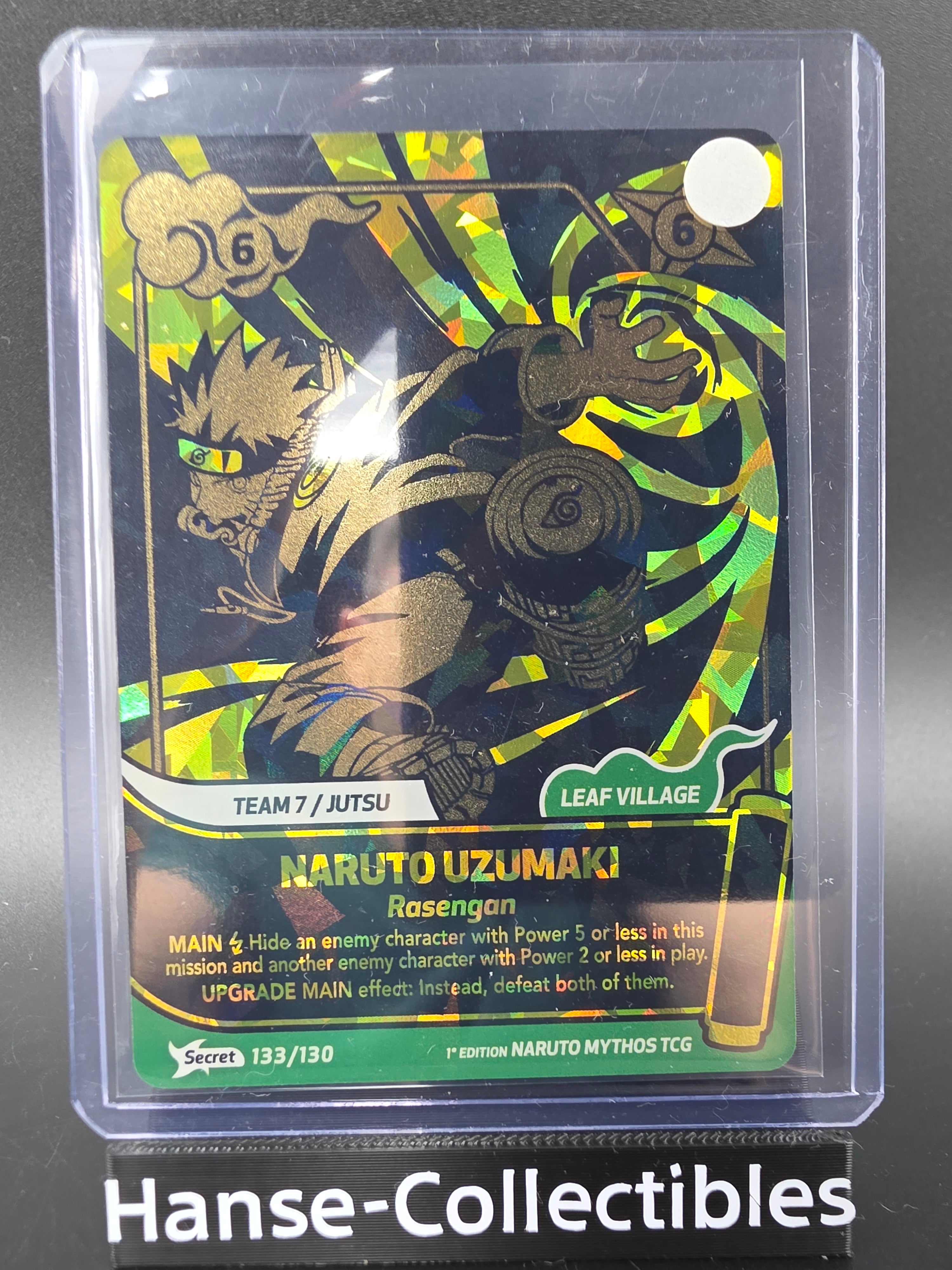 133/130 Secret Rare Naruto Uzumaki - Naruto Mythos TCG ENG 1st Edition