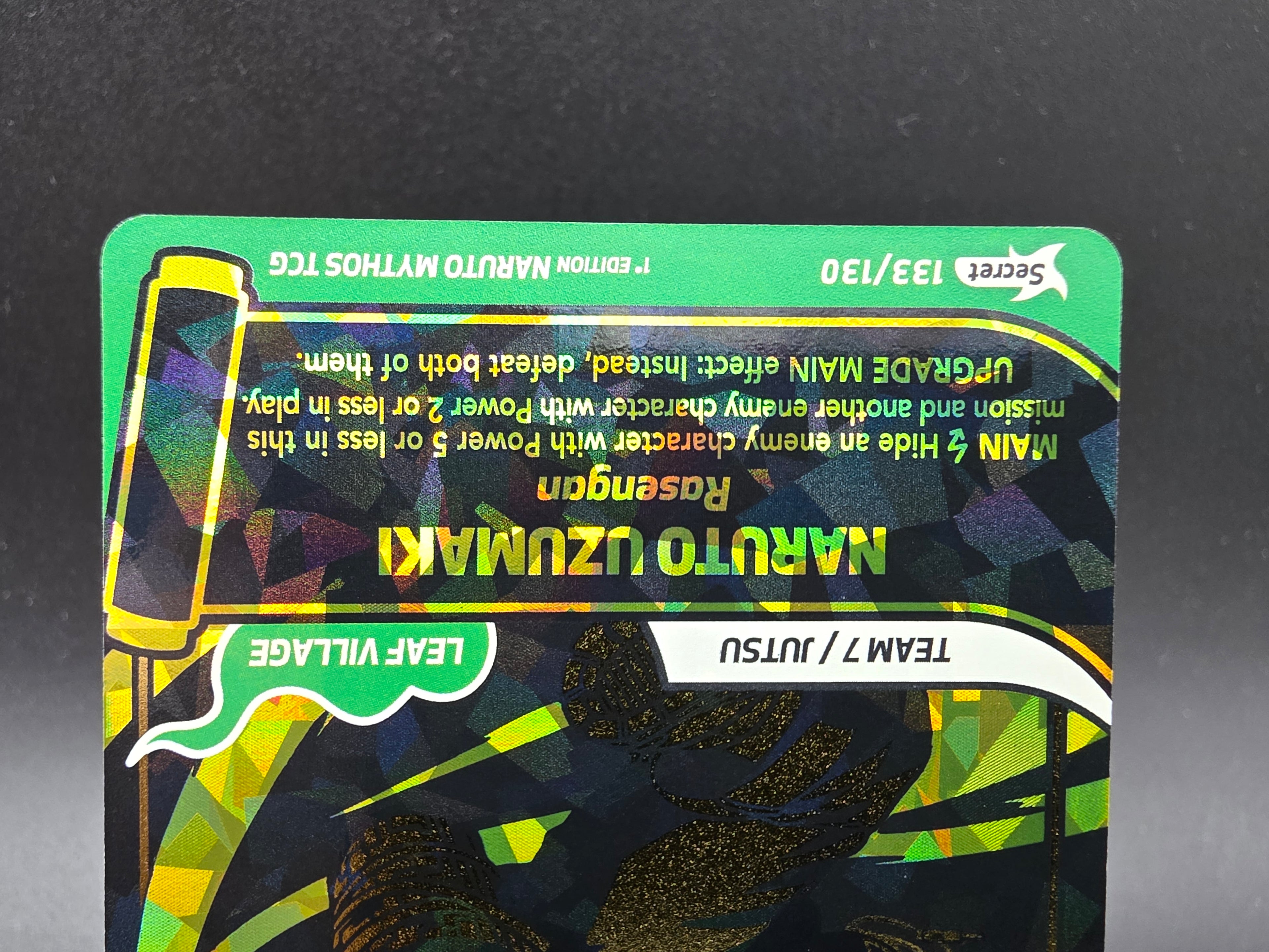 133/130 Secret Rare Naruto Uzumaki - Naruto Mythos TCG ENG 1st Edition