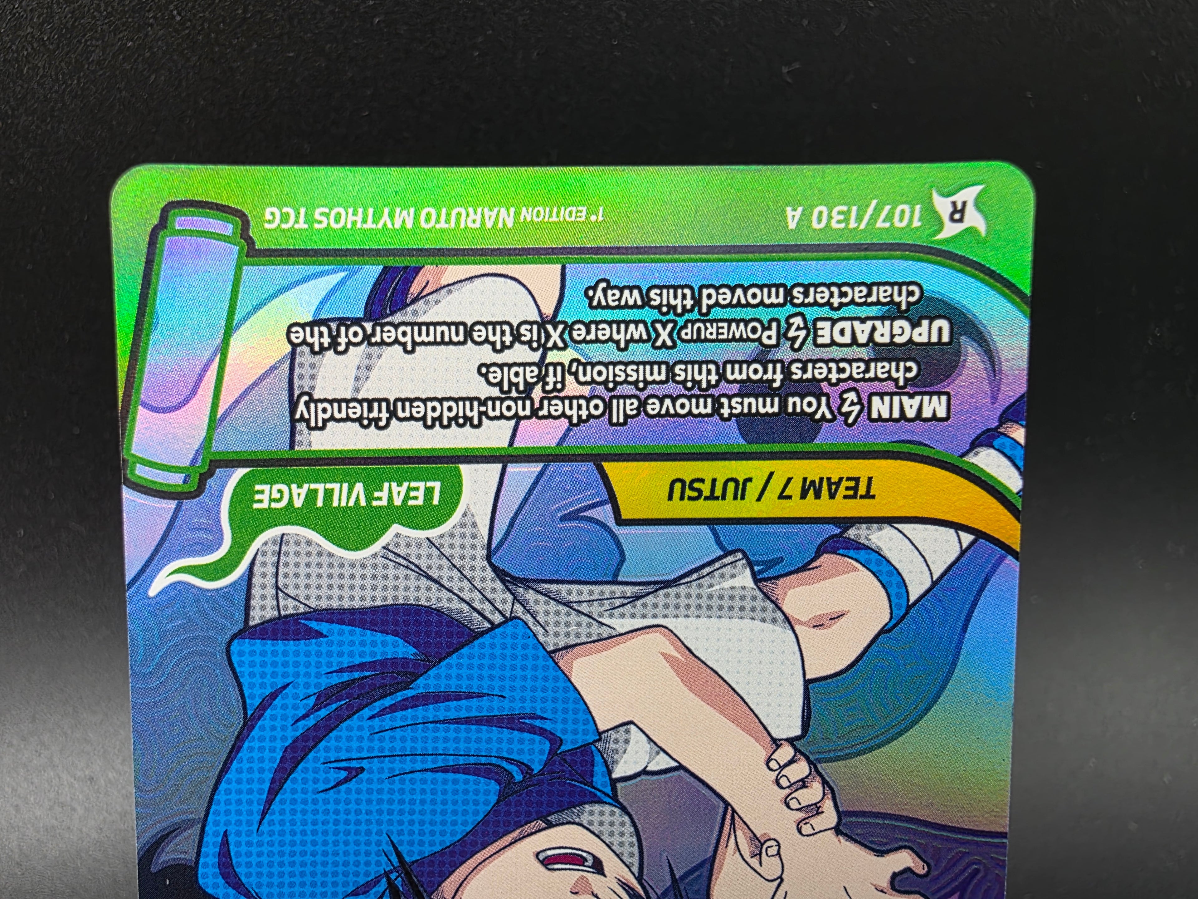 107/130A Sasuke Uchiha Rare Alternative Art - Naruto Mythos TCG ENG 1st Edition