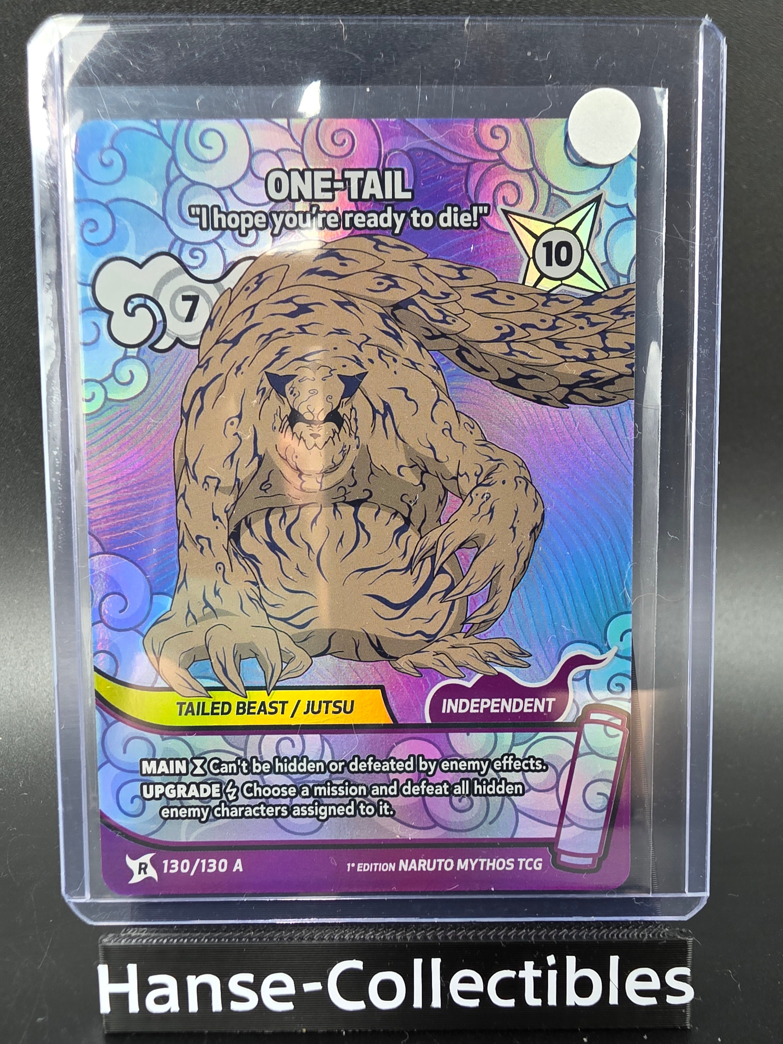 130/130A One-Tail Rare Alternative Art - Naruto Mythos TCG ENG 1st Edition