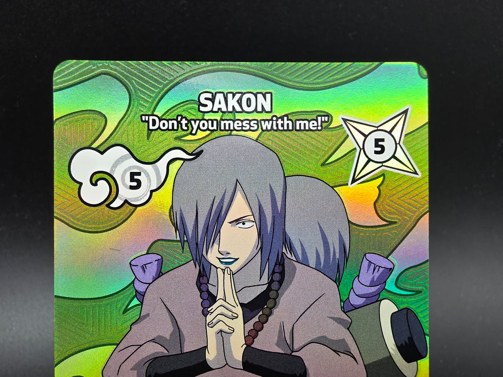 127/130A Sakon Rare Alternative Art - Naruto Mythos TCG ENG 1st Edition
