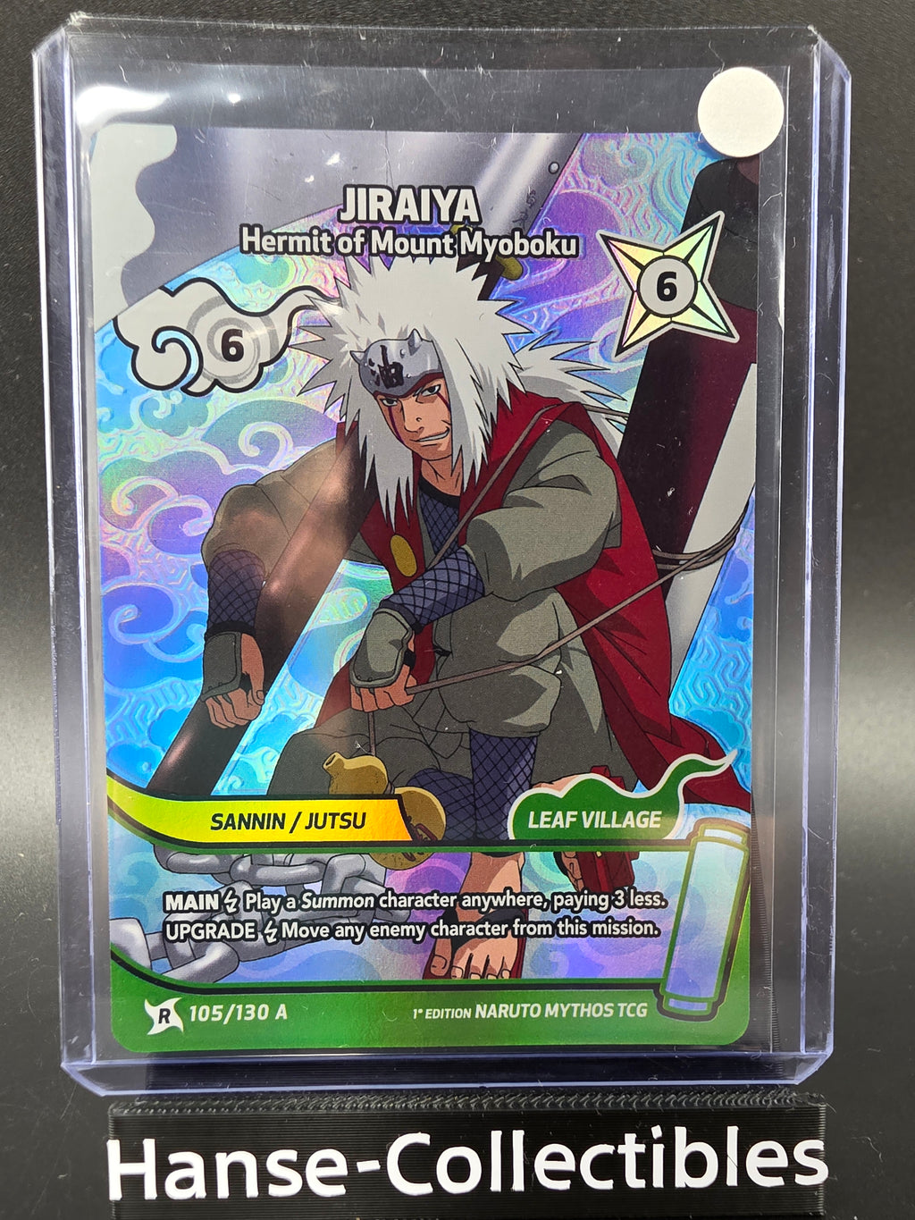 105/130A Jiraiya Rare Alternative Art - Naruto Mythos TCG ENG 1st Edition