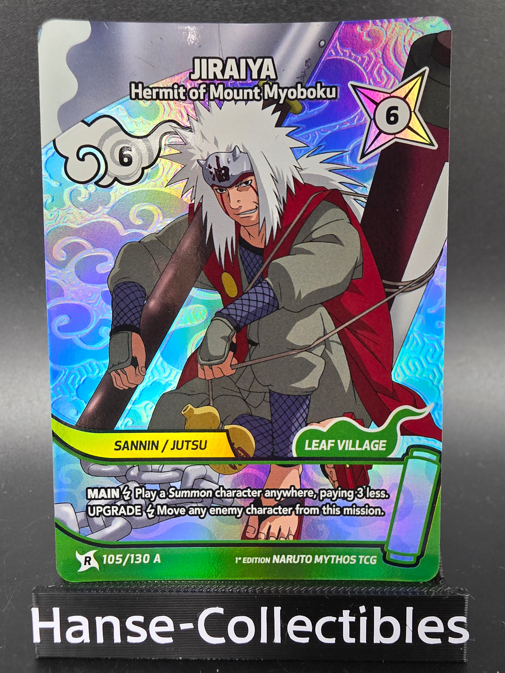 105/130A Jiraiya Rare Alternative Art - Naruto Mythos TCG ENG 1st Edition