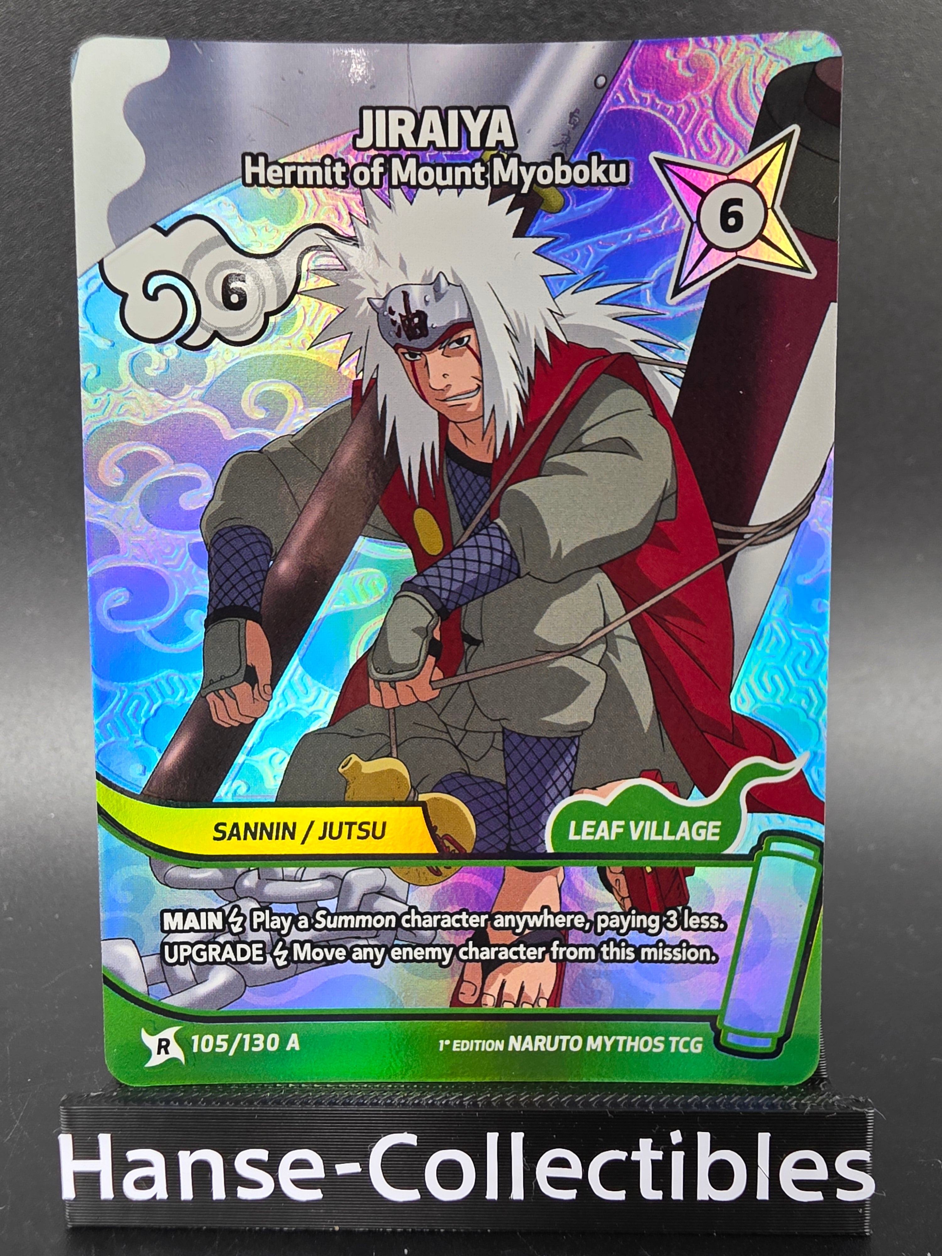 105/130A Jiraiya Rare Alternative Art - Naruto Mythos TCG ENG 1st Edition