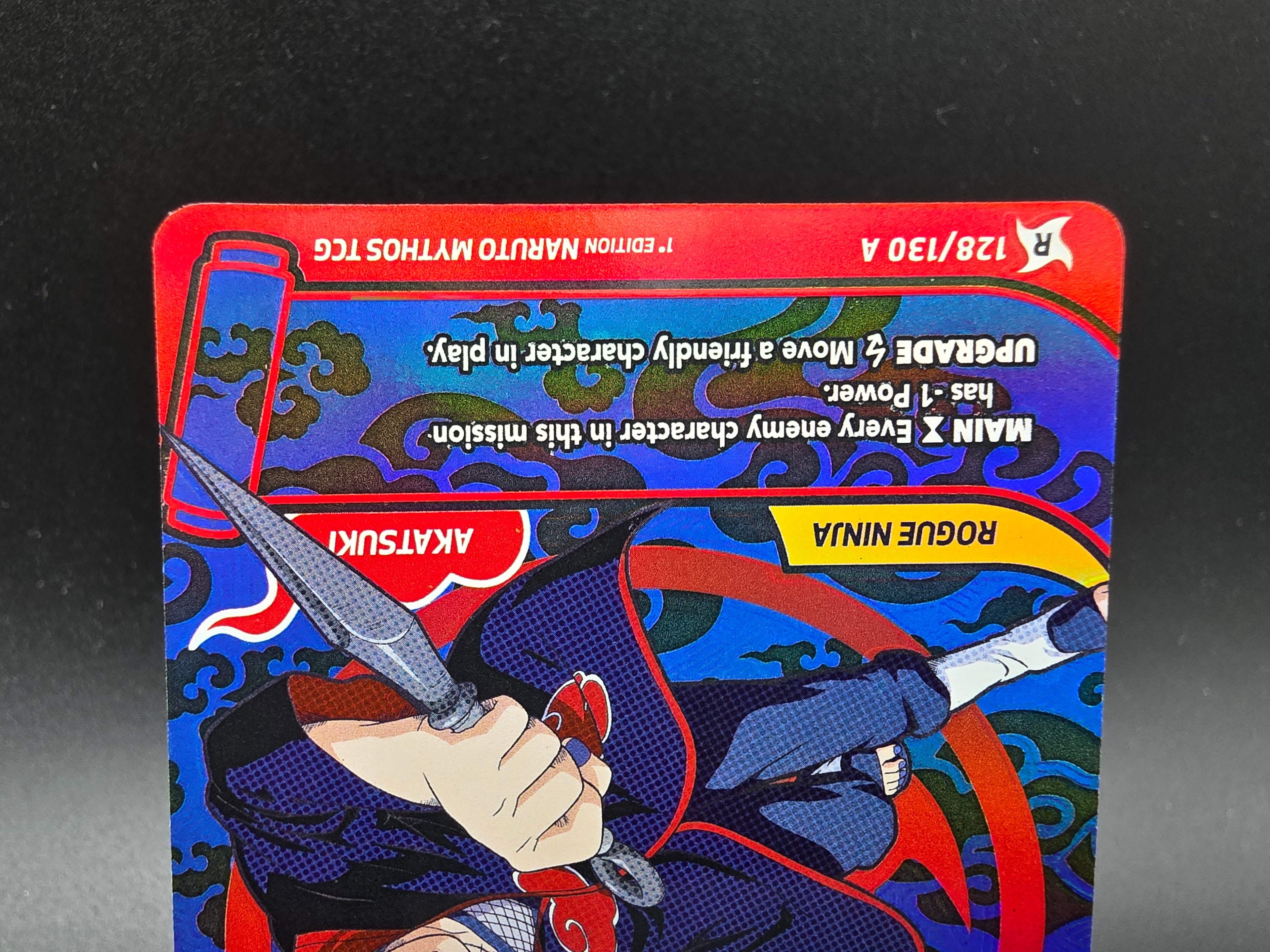 128/130A Itachi Uchiha Rare Alternative Art - Naruto Mythos TCG ENG 1st Edition