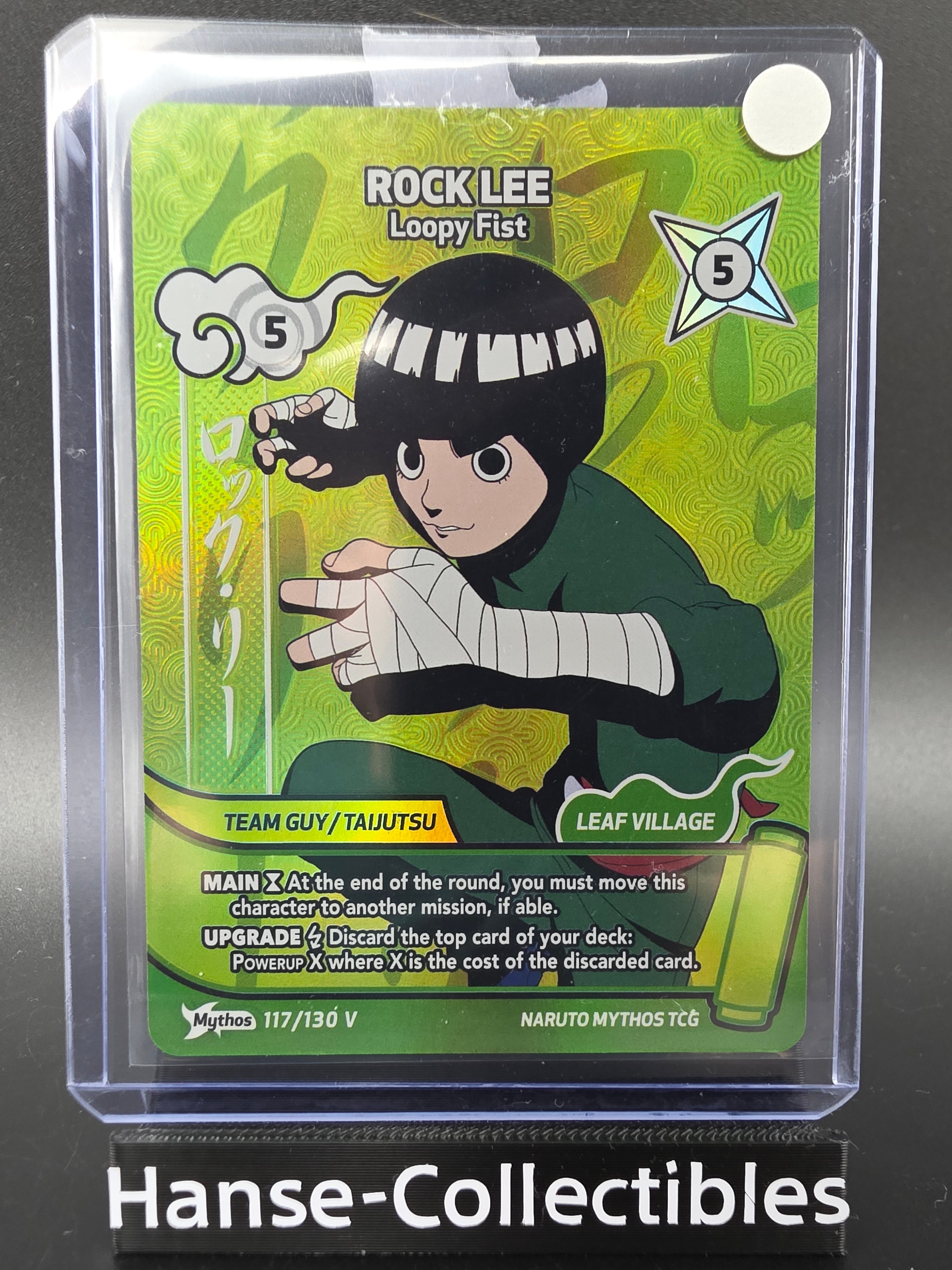 117/130 Rock Lee Promo Alternative Art - Naruto Mythos TCG ENG 1st Edition