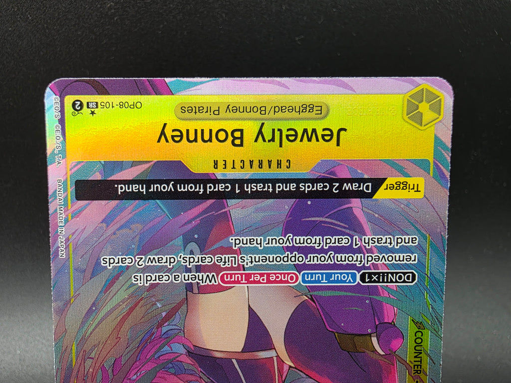 OP08-105 Jewelry Bonney V2 Alternative Art One Piece TCG ENG