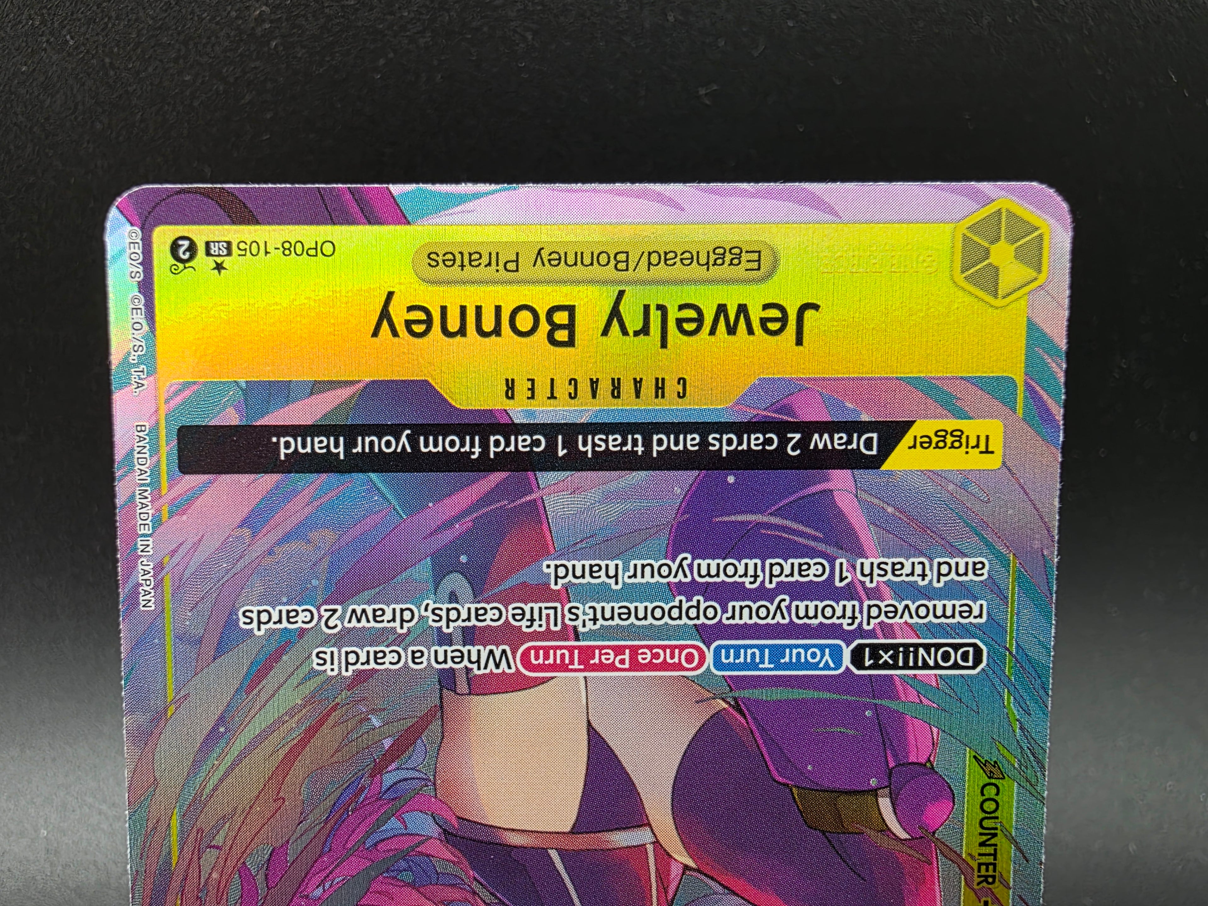 OP08-105 Jewelry Bonney V2 Alternative Art One Piece TCG ENG