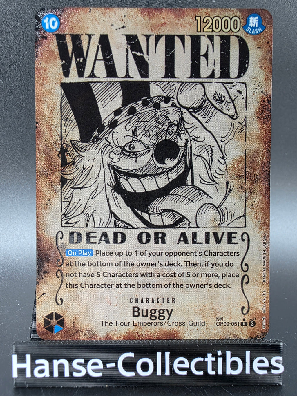 OP09-051 Buggy Wanted Special Rare One Piece TCG ENG