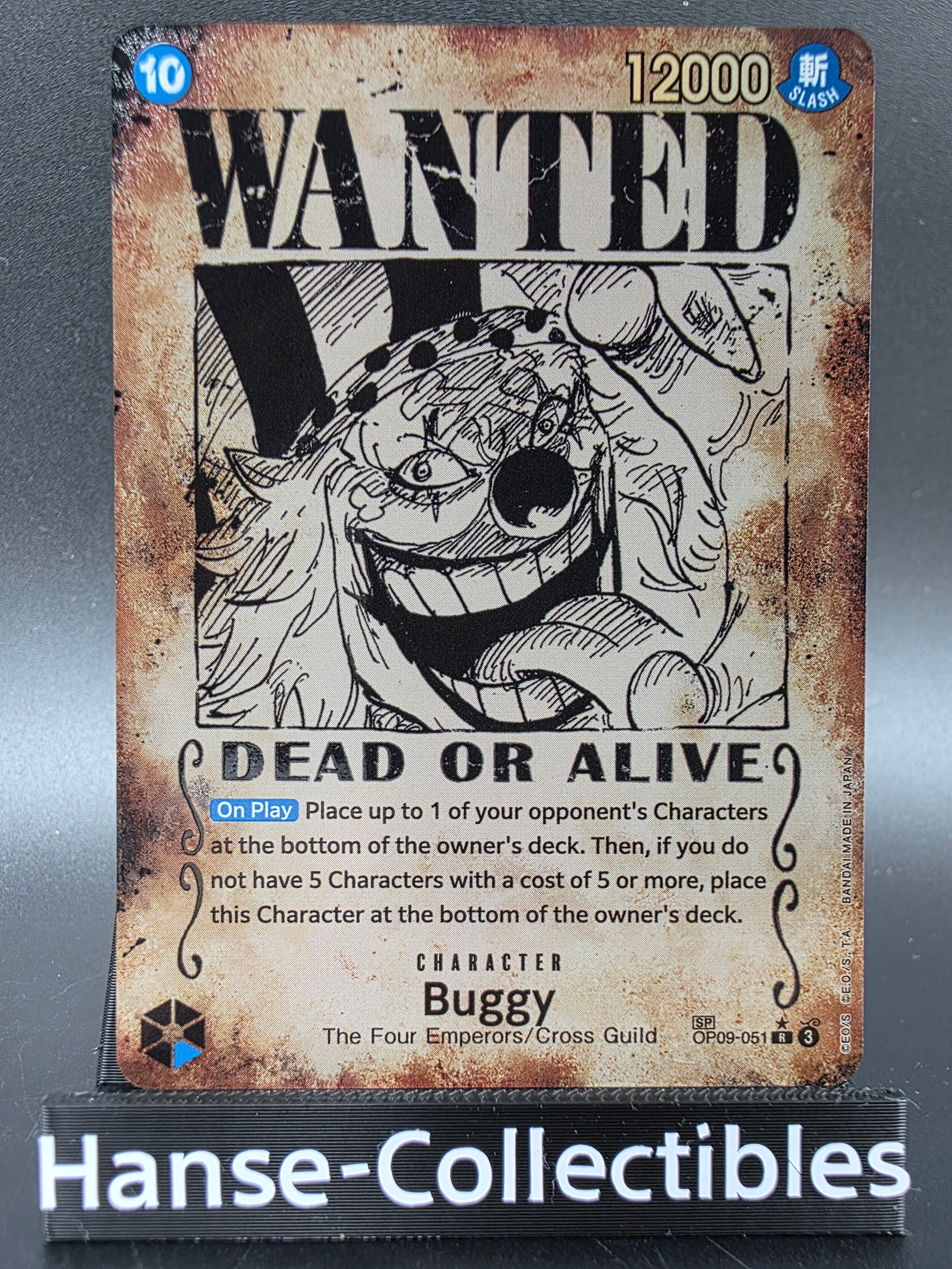 OP09-051 Buggy Wanted Special Rare One Piece TCG ENG
