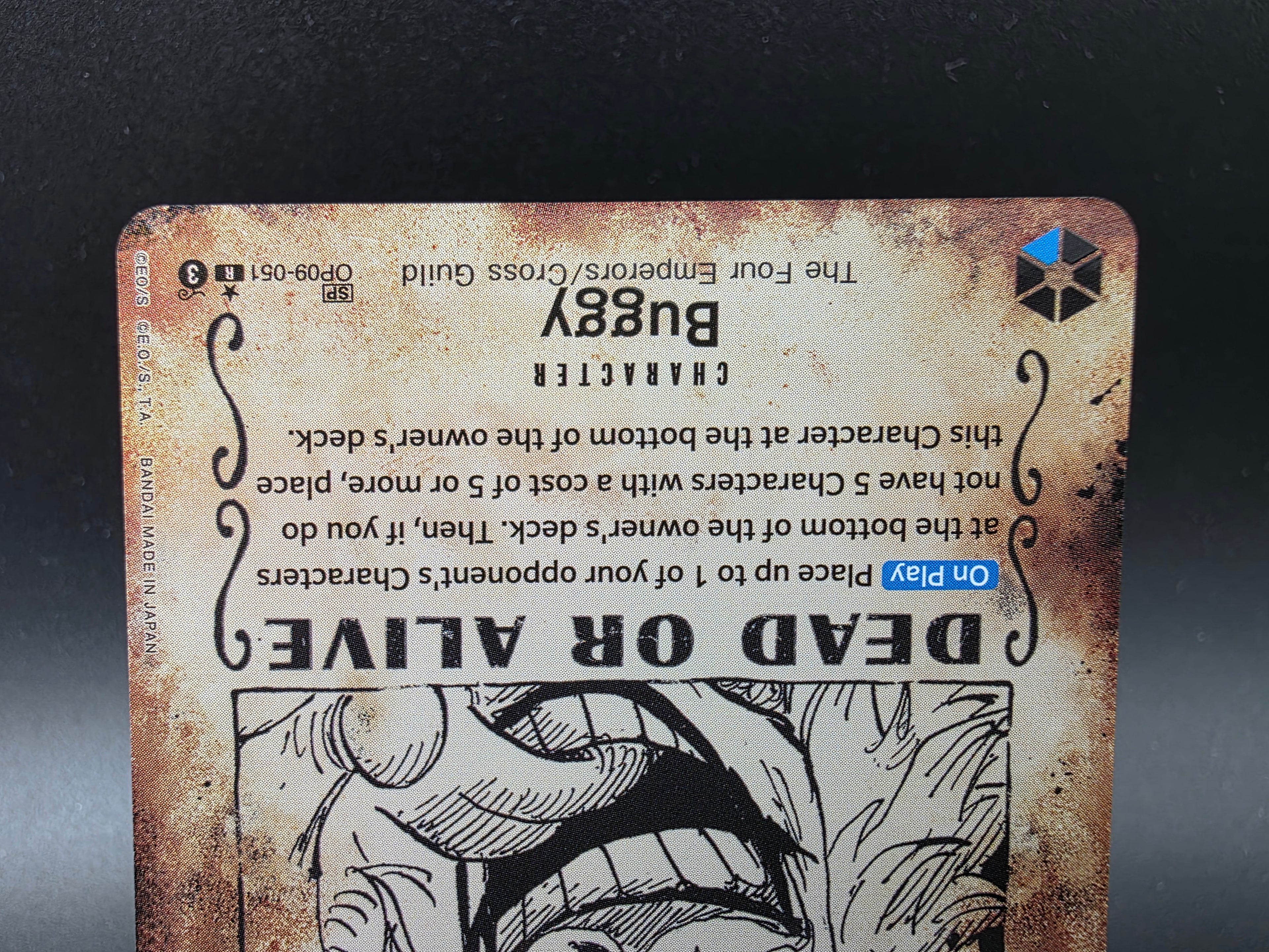 OP09-051 Buggy Wanted Special Rare One Piece TCG ENG