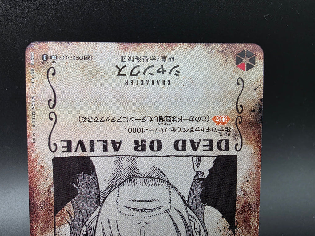OP09-004 Shanks Wanted Special Rare One Piece TCG JAP