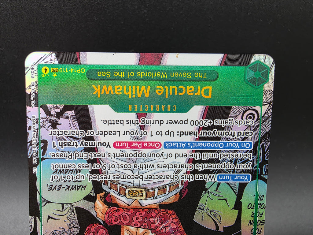 OP14-119 Dracule Mihawk Manga Rare One Piece TCG ENG
