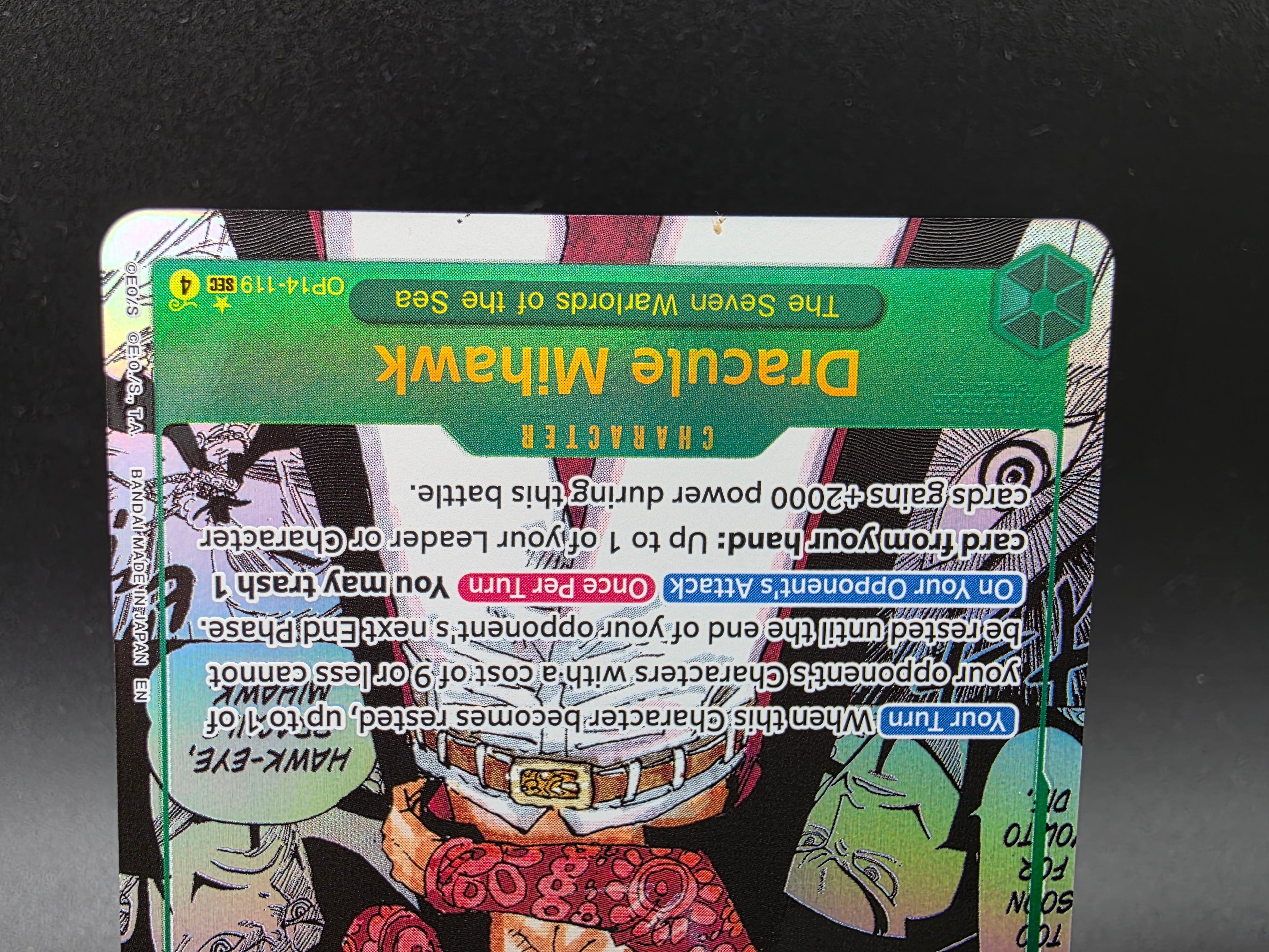 OP14-119 Dracule Mihawk Manga Rare One Piece TCG ENG