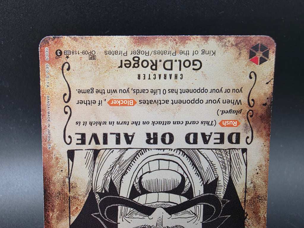 OP09-118 Gol D. Roger Wanted One Piece TCG ENG