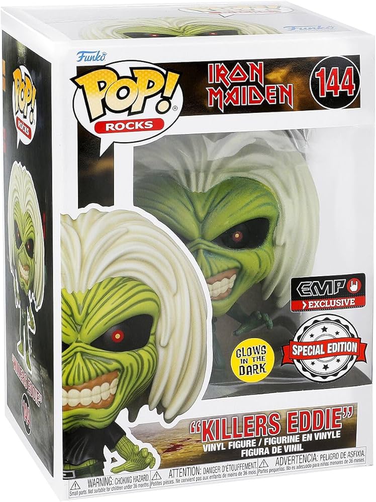 4-Pack Iron Maiden Eddie Special Edition Glow