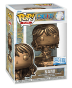 One Piece PLUS Pop! (Metallic) Bronze Statue Nami, Usopp, Nico Robin, Franky, Brook, Jinbe Set of 6