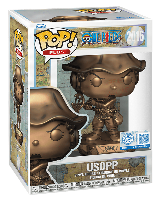One Piece PLUS Pop! (Metallic) Bronze Statue Nami, Usopp, Nico Robin, Franky, Brook, Jinbe Set of 6