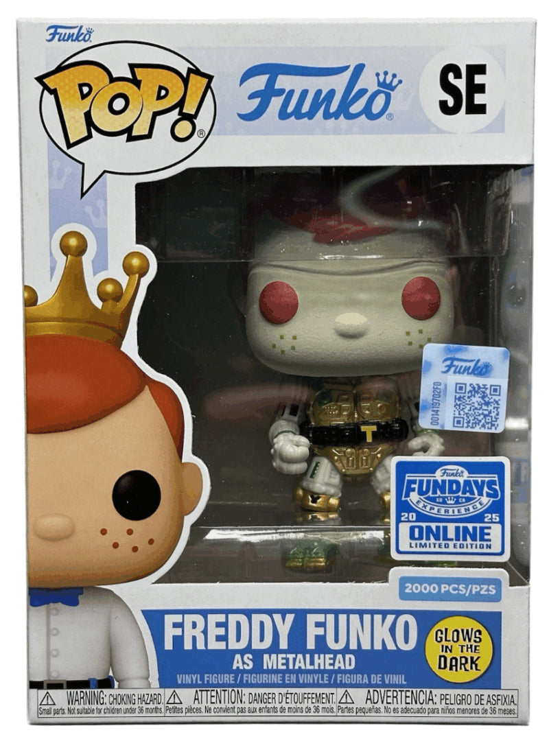 SE Freddy Funko as Metalhead Glow Fundays 2025 Limited Edition 2000