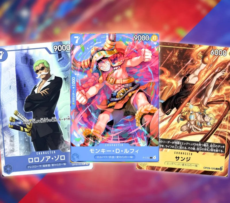One Piece TCG Promo 3 Cards Set - Monster Trio Japanisch