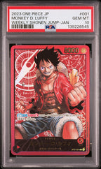 ST01-001 Monkey D. Luffy Leader Gold Lettering PSA10 Graded - One Piece TCG JAP