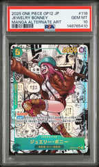 OP12-118 Jewelry Bonney Manga Secret Rare PSA10 Graded - One Piece TCG JAP
