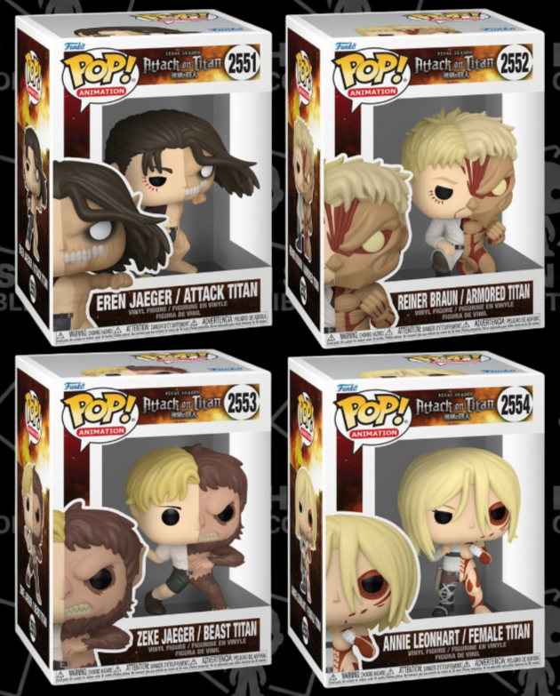 Nr. 2551 - 2554 Attack on Titan Bundle of 4