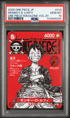 OP05-069 Trafalgar Law Manga Rare PSA10 Graded - One Piece TCG JPN
