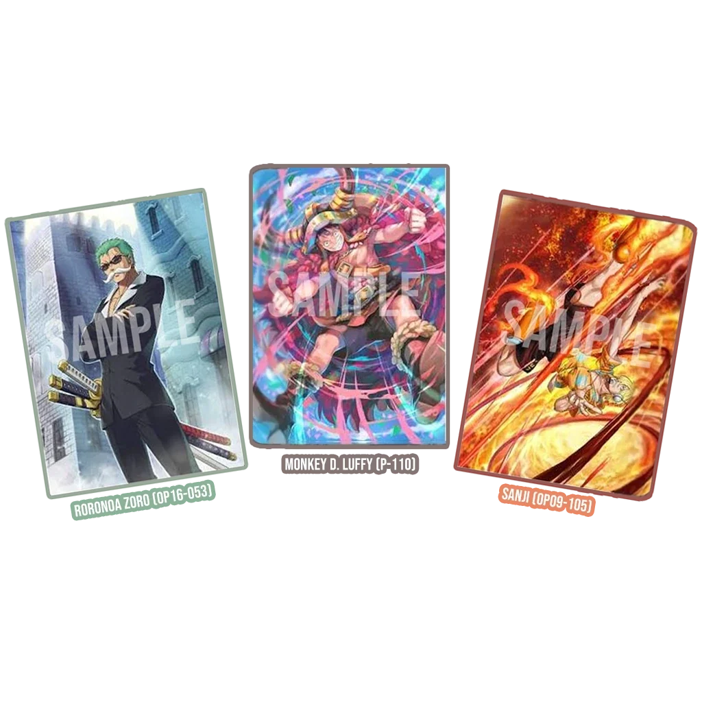 One Piece TCG Promo 3 Cards Set - Monster Trio Japanisch