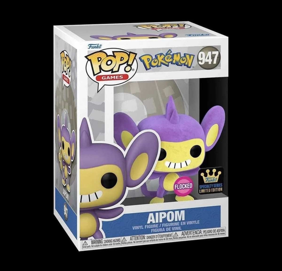 Nr. 947 Aipom / Griffel Flocked Specialty Series Exclusive