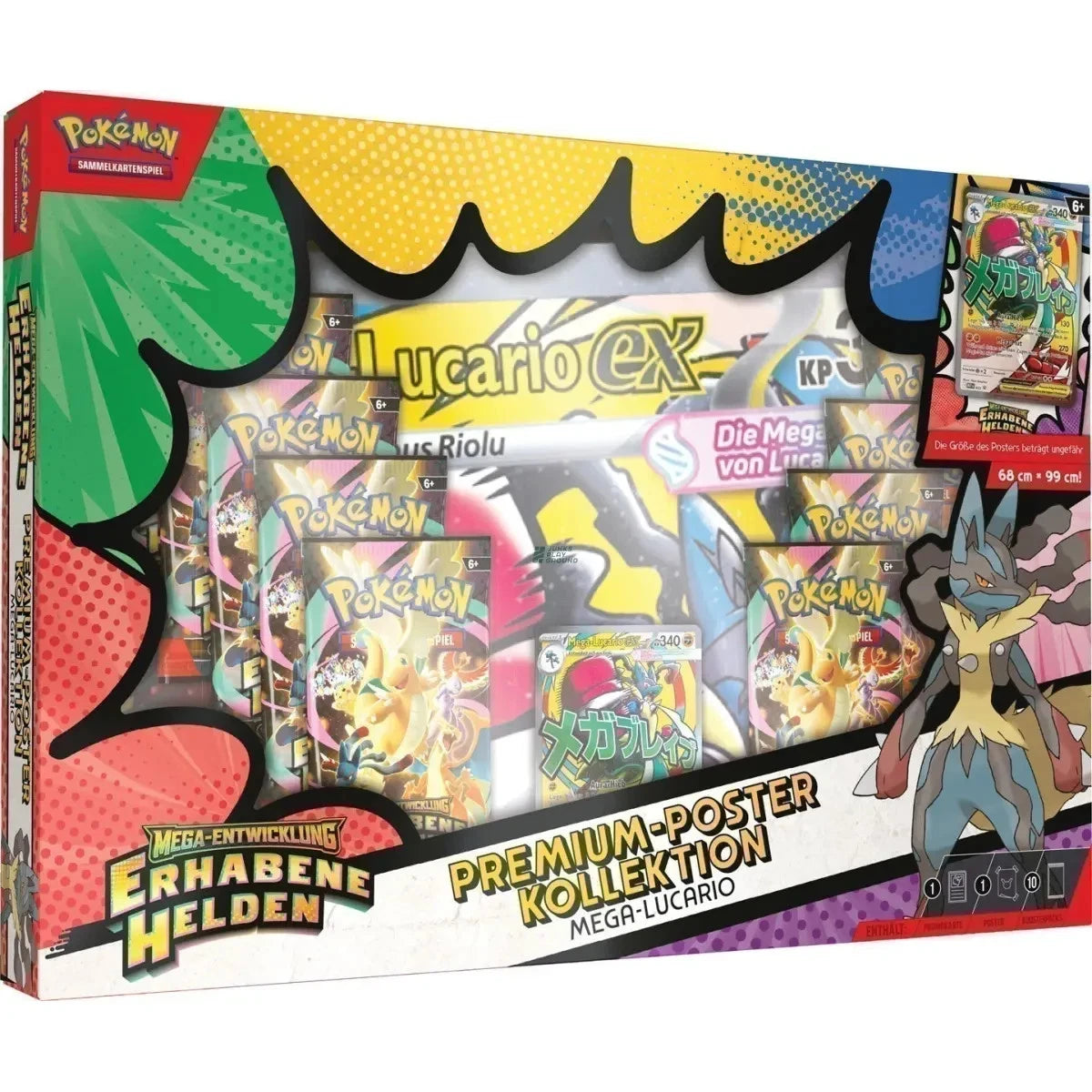 Exalted Heroes Premium Poster Collection Mega Lucario GERMAN ME02.5