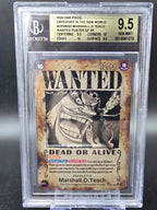 OP09-093 Marshall D. Teach Wanted BGS 9.5 Graded - One Piece TCG ENG