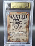OP13-119 Portgas D. Ace Wanted BGS 10 Graded - One Piece TCG JAP