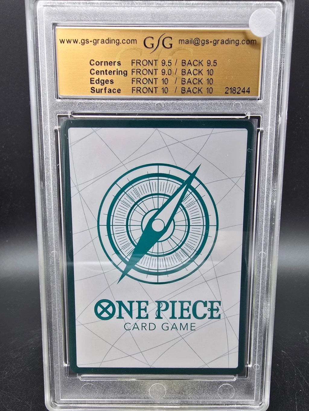 Roronoa Zoro Gold Frame DON!! Alternative Art GSG 9.5 Mint+ - One Piece TCG JAP