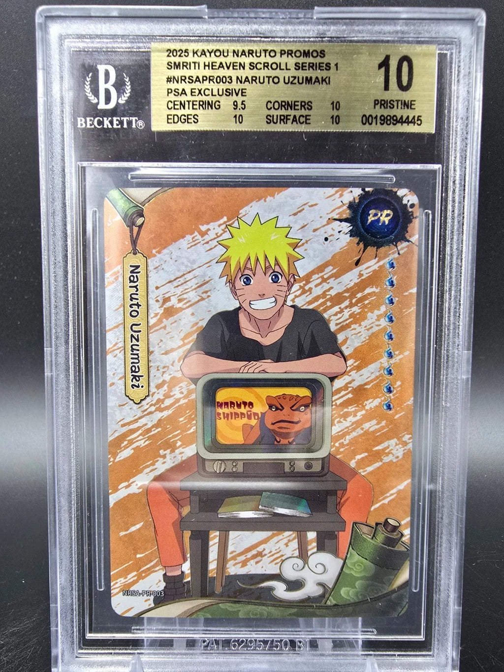 NRSA-PR-003 Kayou Naruto Uzumaki PSA Exclusive Promo BGS 10 Graded