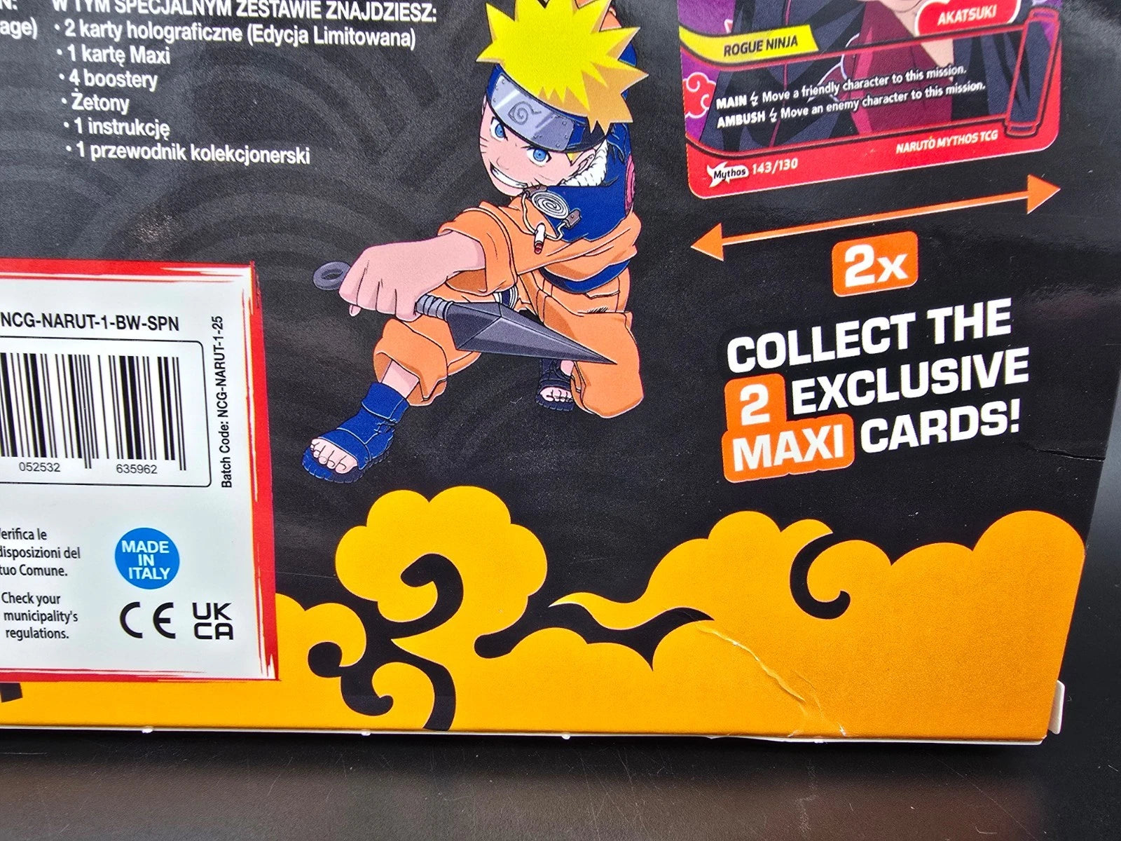 Naruto Mythos TCG Display English 1st Edition *Dent*