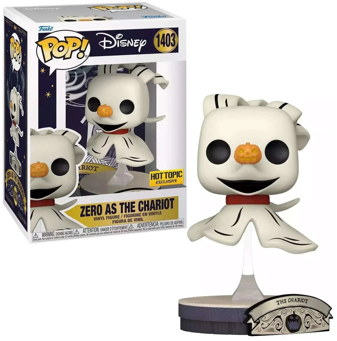 Nr. 1403 Nightmare Before Chritmas Zero As The Chariot Hot Topic