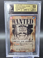 OP09-118 Gol D. Roger Wanted BGS 10 Graded - One Piece TCG JAP