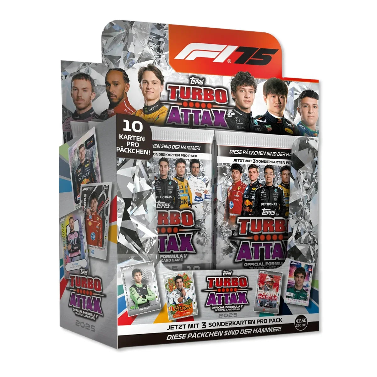 Topps F1 Turbo Attax 2025 Display (24 Boosters)